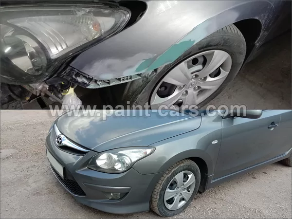 Bumper repair, fender straightening, painting, polishing "Hyundai". Krivoy Rog